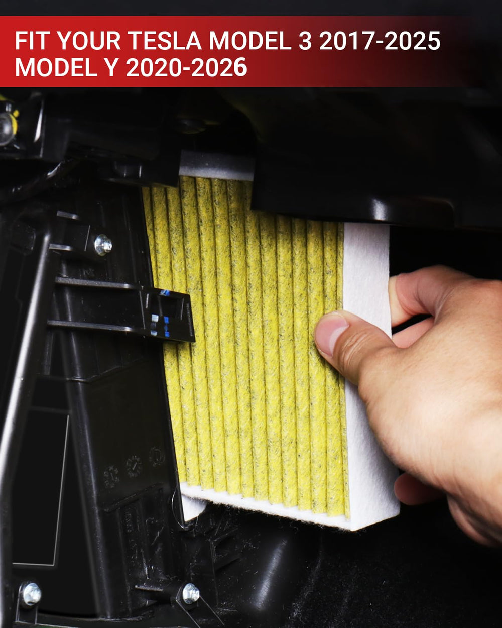 BASENOR filter after dust capture demonstration illustrating debris protection benefit