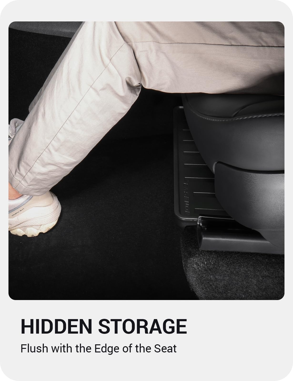 BASENOR covered storage with lid open showing protected, dust-free contents