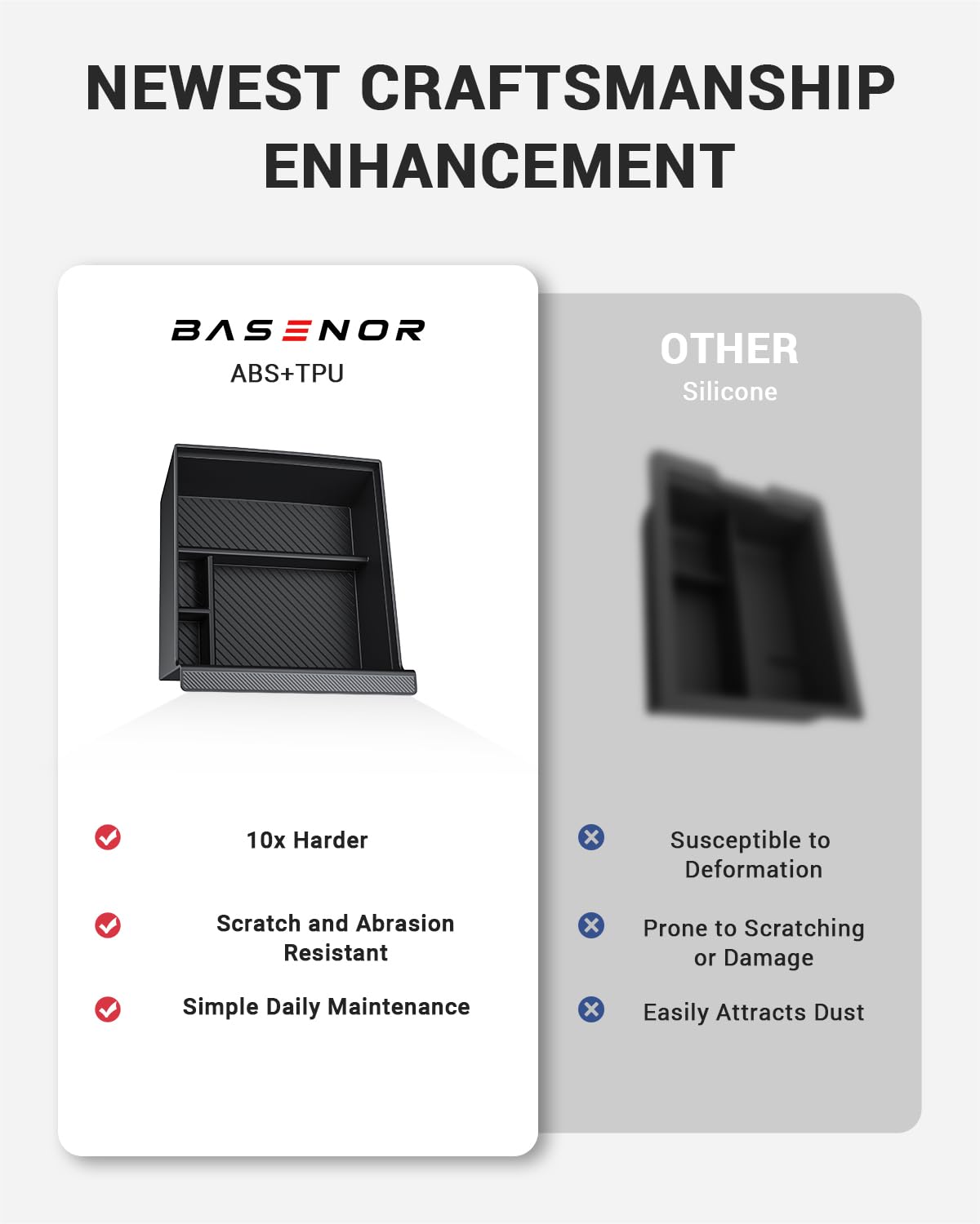 BASENOR removed tray sliding out easily for cleaning and access