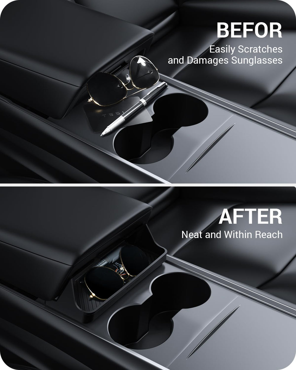 BASENOR side profile holding sunglasses snugly for secure travel