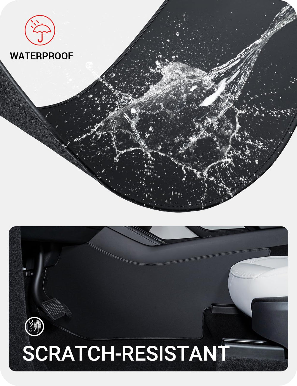 BASENOR velcro attachment closeup, illustrating strong reusable mounting system