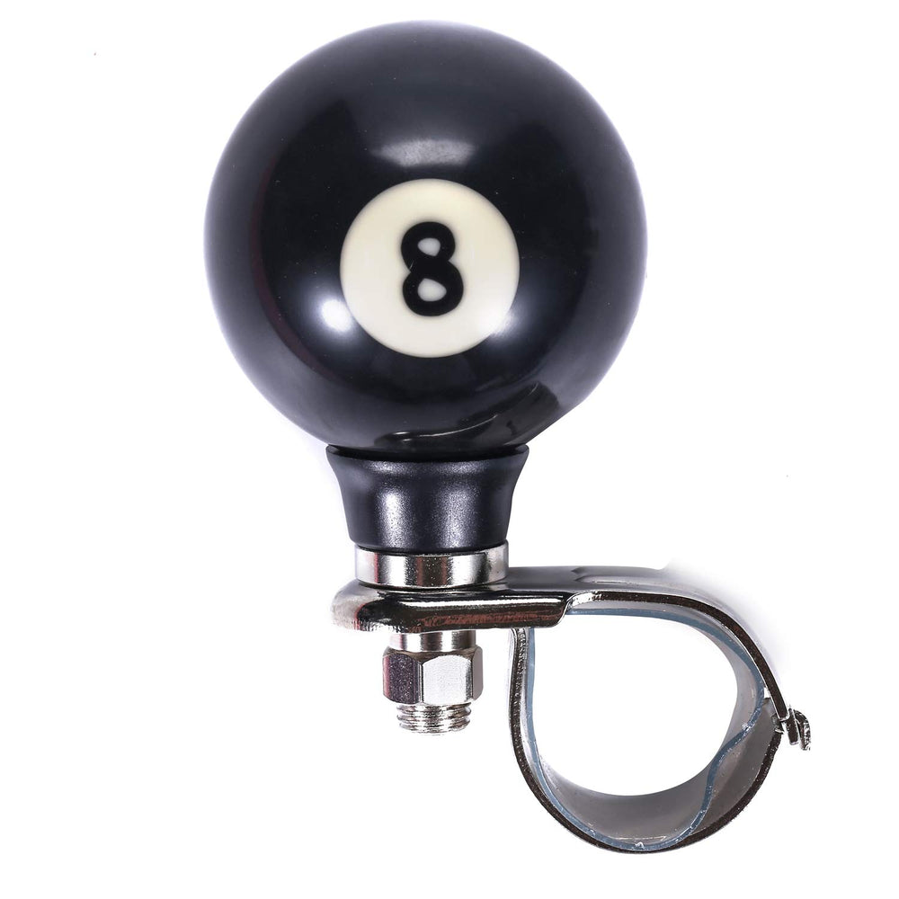 Bashineng knob installed on steering wheel demonstrating one-hand control benefit