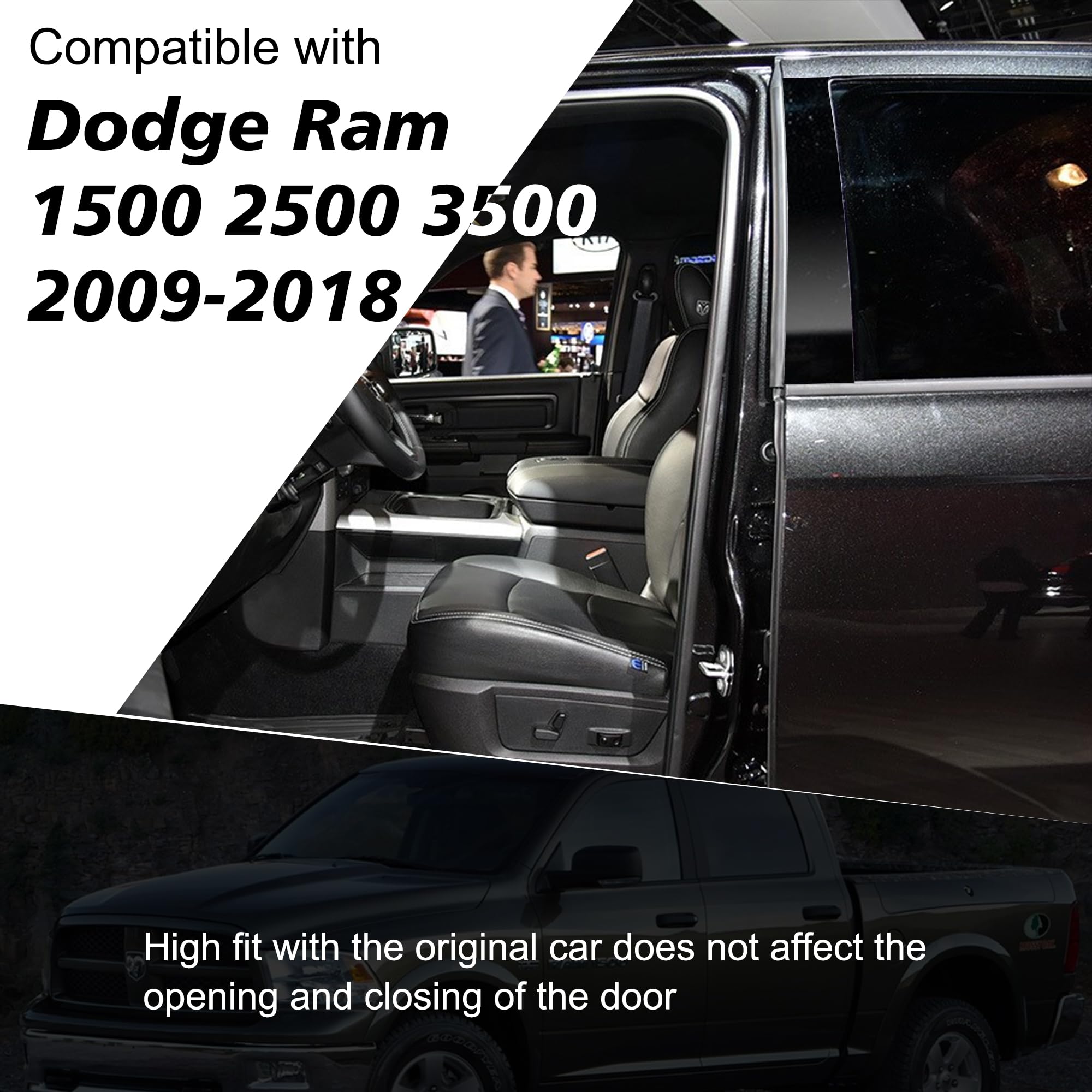 BASIKER trim on parked Dodge Ram in everyday setting, highlighting enhanced curb appeal benefit