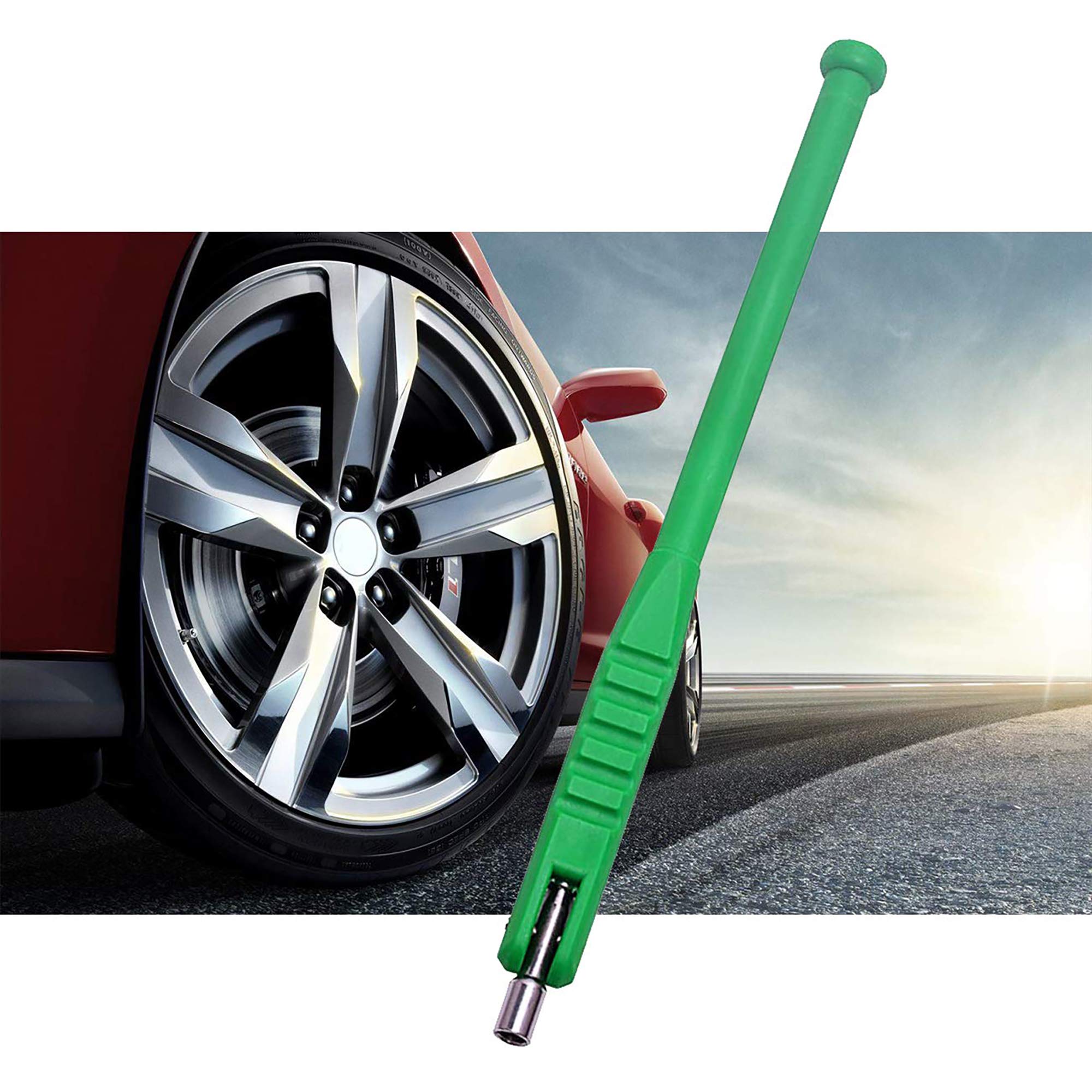 BASIKER swivel head thread detail for secure valve cap attachment and protection