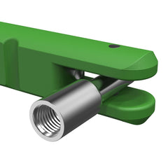 BASIKER built-in valve core tool closeup for quick core removal and installation