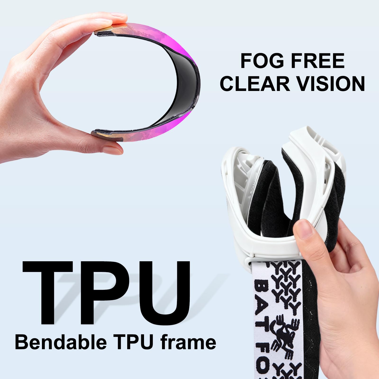 BATFOX foam and frame padding offering comfortable face seal