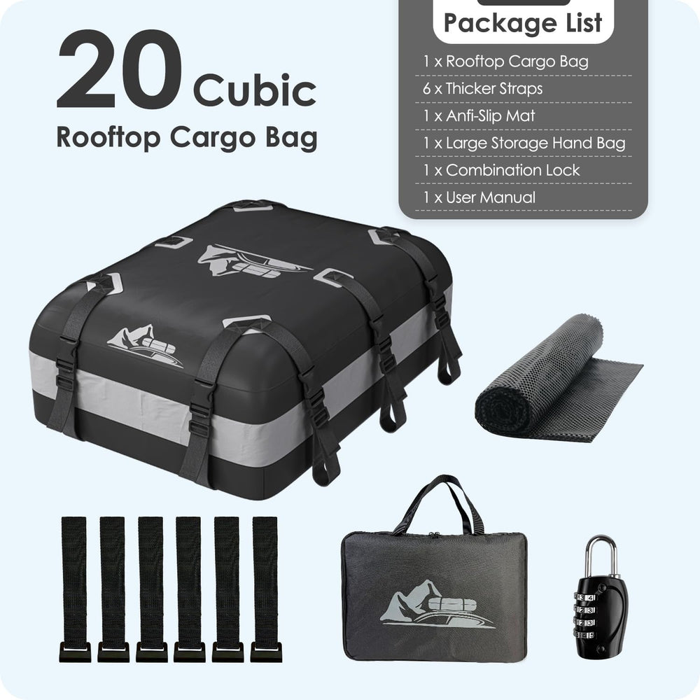 BATSUVCER rooftop carrier shedding rain to protect luggage in wet weather