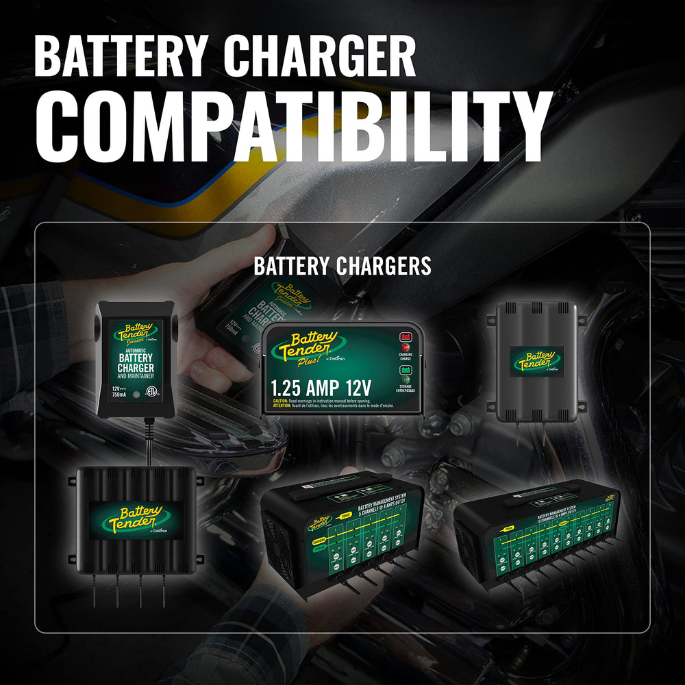 Battery Tender cable insulation and gauge detail showing durable construction benefit