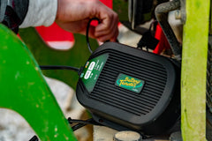 Battery Tender installed on a boat deck demonstrating weather resistance benefit