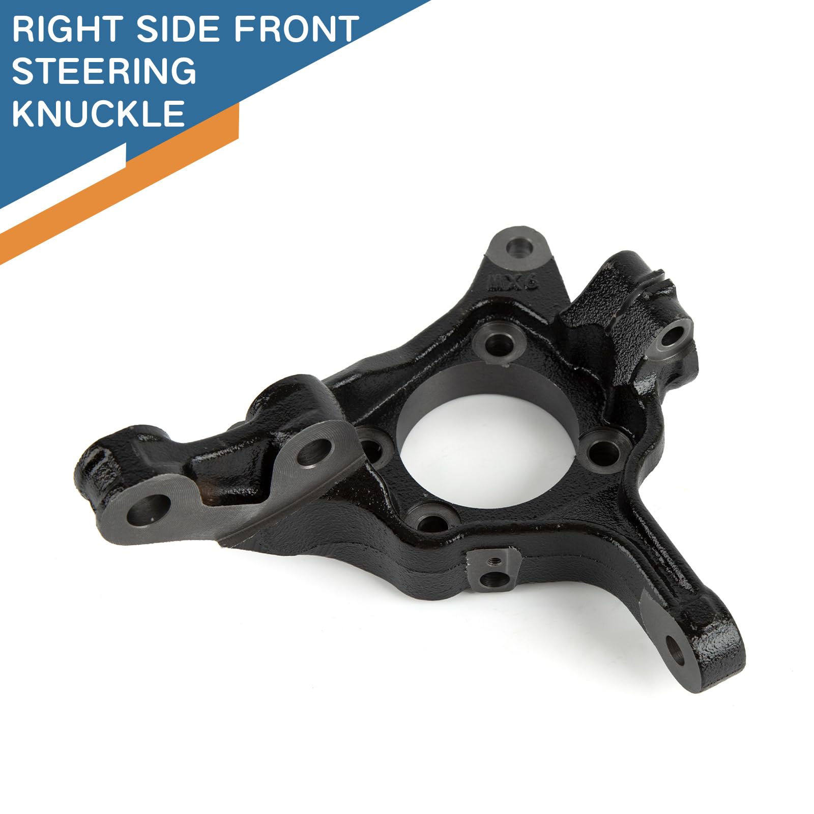 Baxzl knuckle mounting points detail for secure ball joint and strut attachment