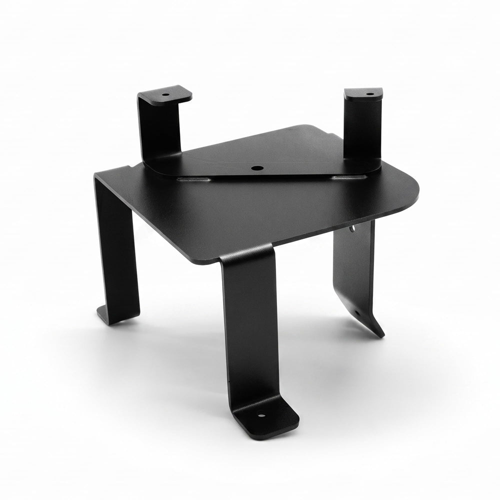 BBBOX front view of center console support bracket showing fit and shape for stability
