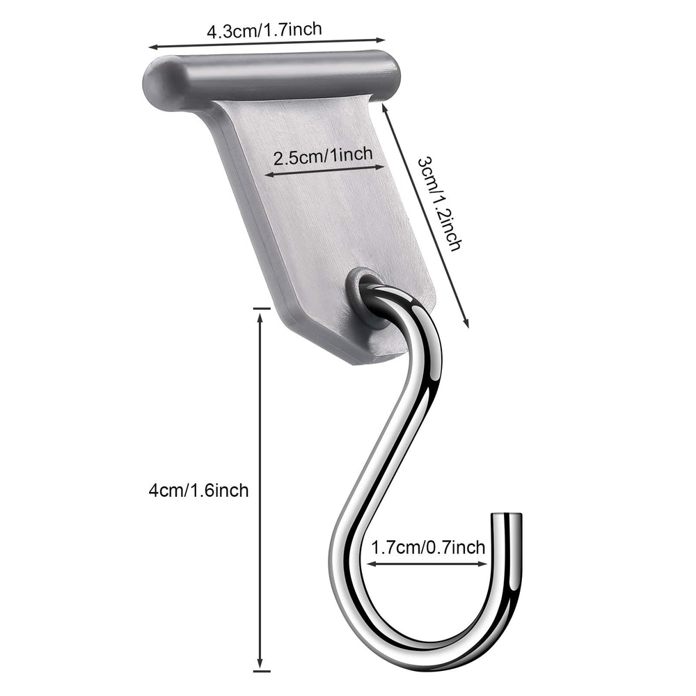 BBTO close-up of steel S-hook showing durable finish and strength