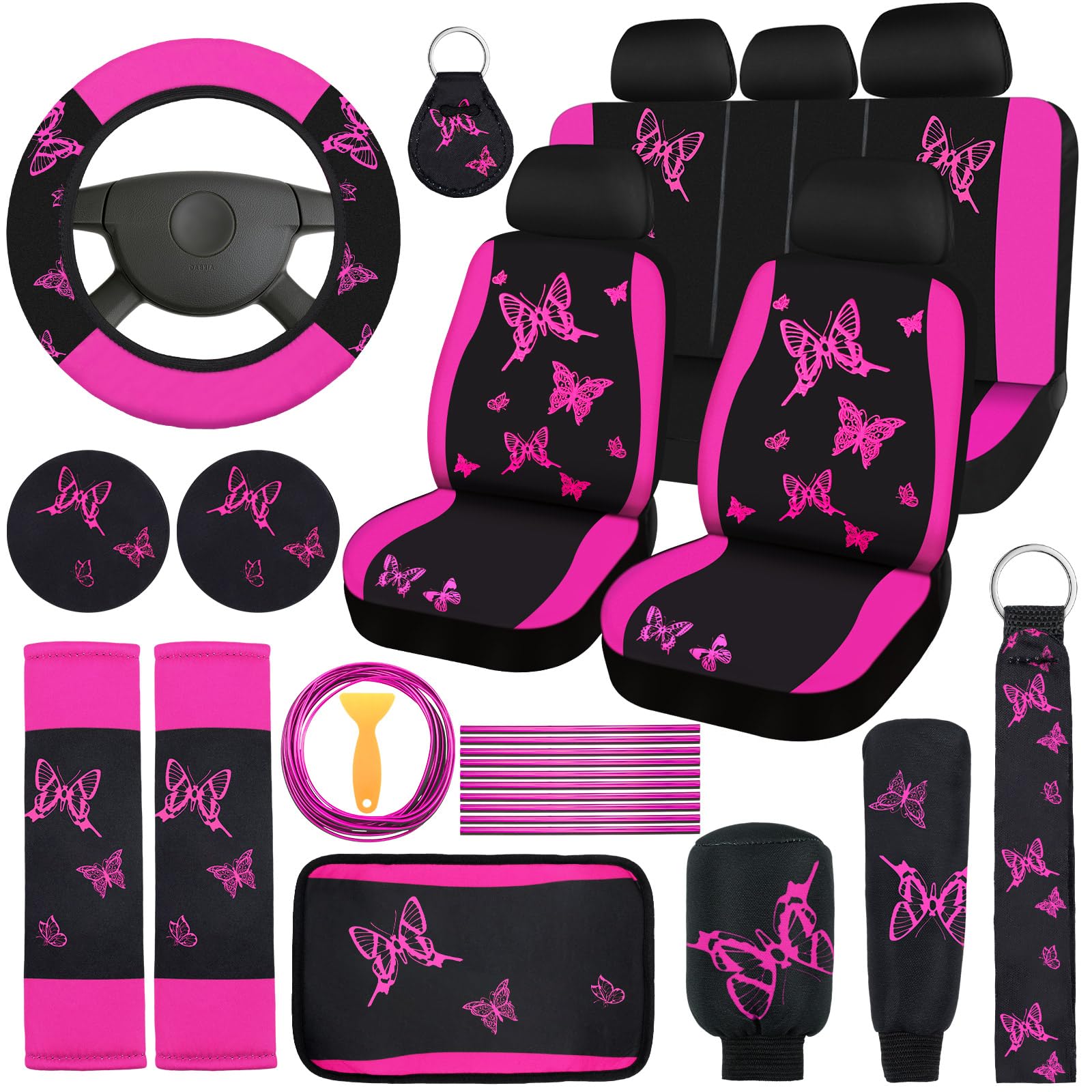 BBTO front seat covers installed showing coordinated style and protection