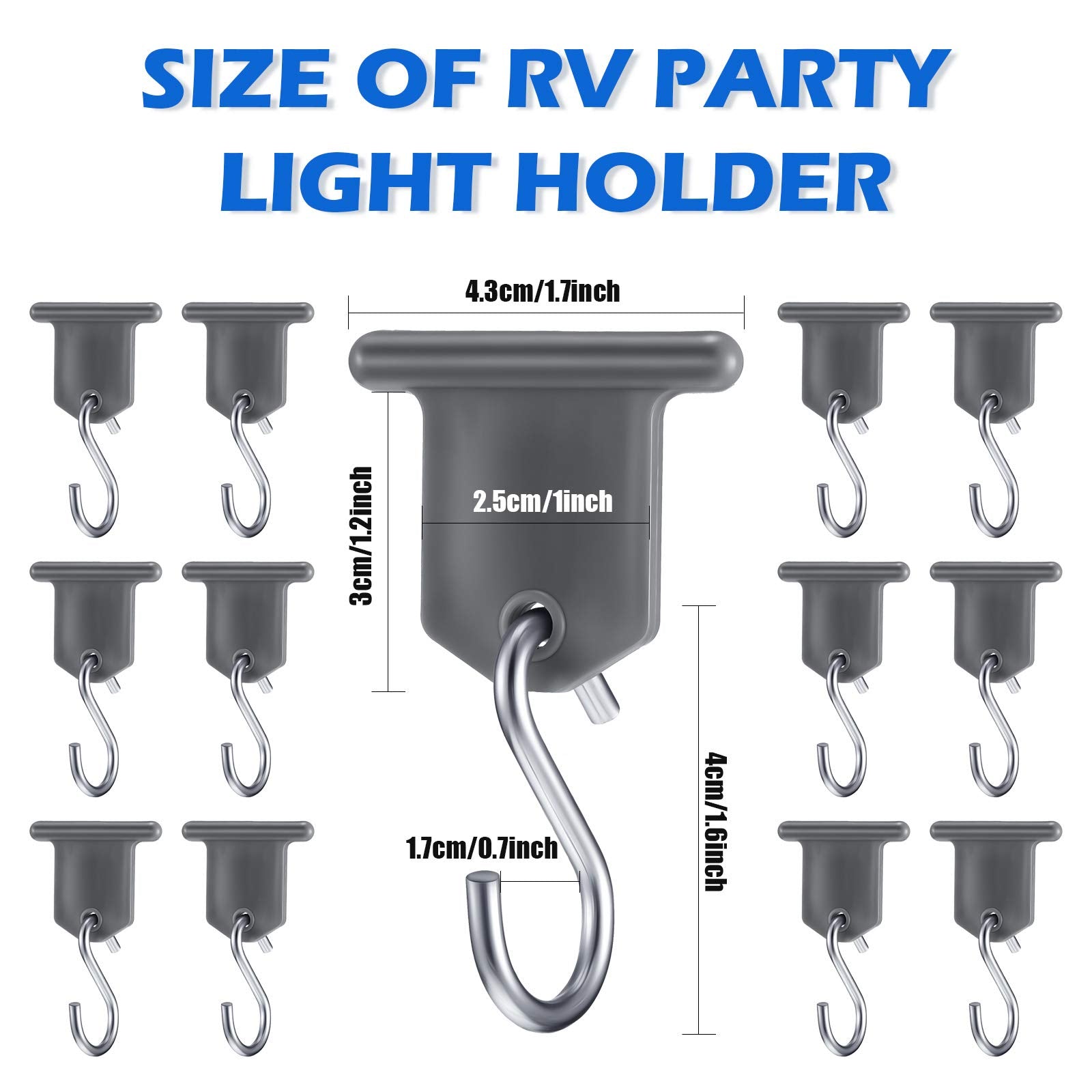 BBTO S-shaped hook close-up highlighting durable plastic and metal parts