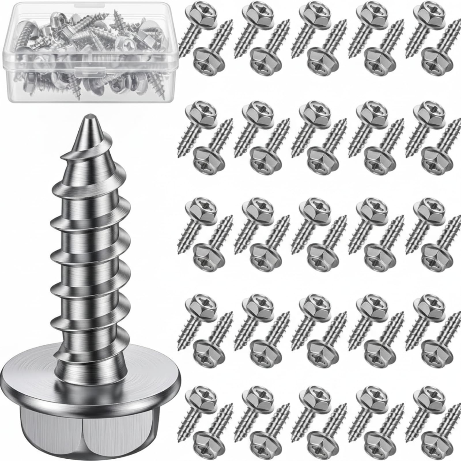 BBTO front packaging showing 50 rustproof screws and clear labeling, long-lasting supply