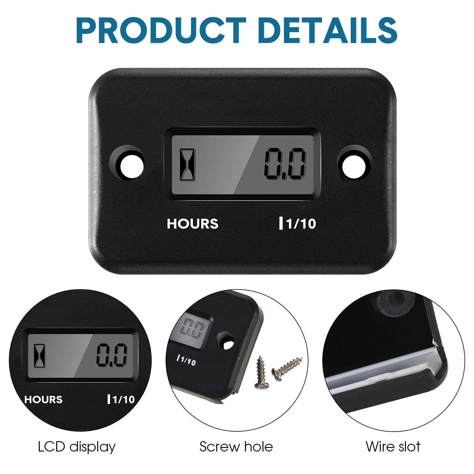 BBTO mounted on a lawn mower dashboard for scheduled maintenance reminders