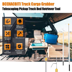 BCEHACBITI close-up of L-shaped and H-shaped hooks for versatile cargo gripping