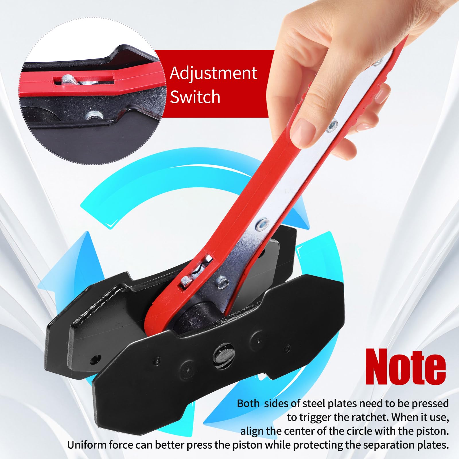 BCJCLTS two caliper hooks and hardware laid out for convenient hanging and organization