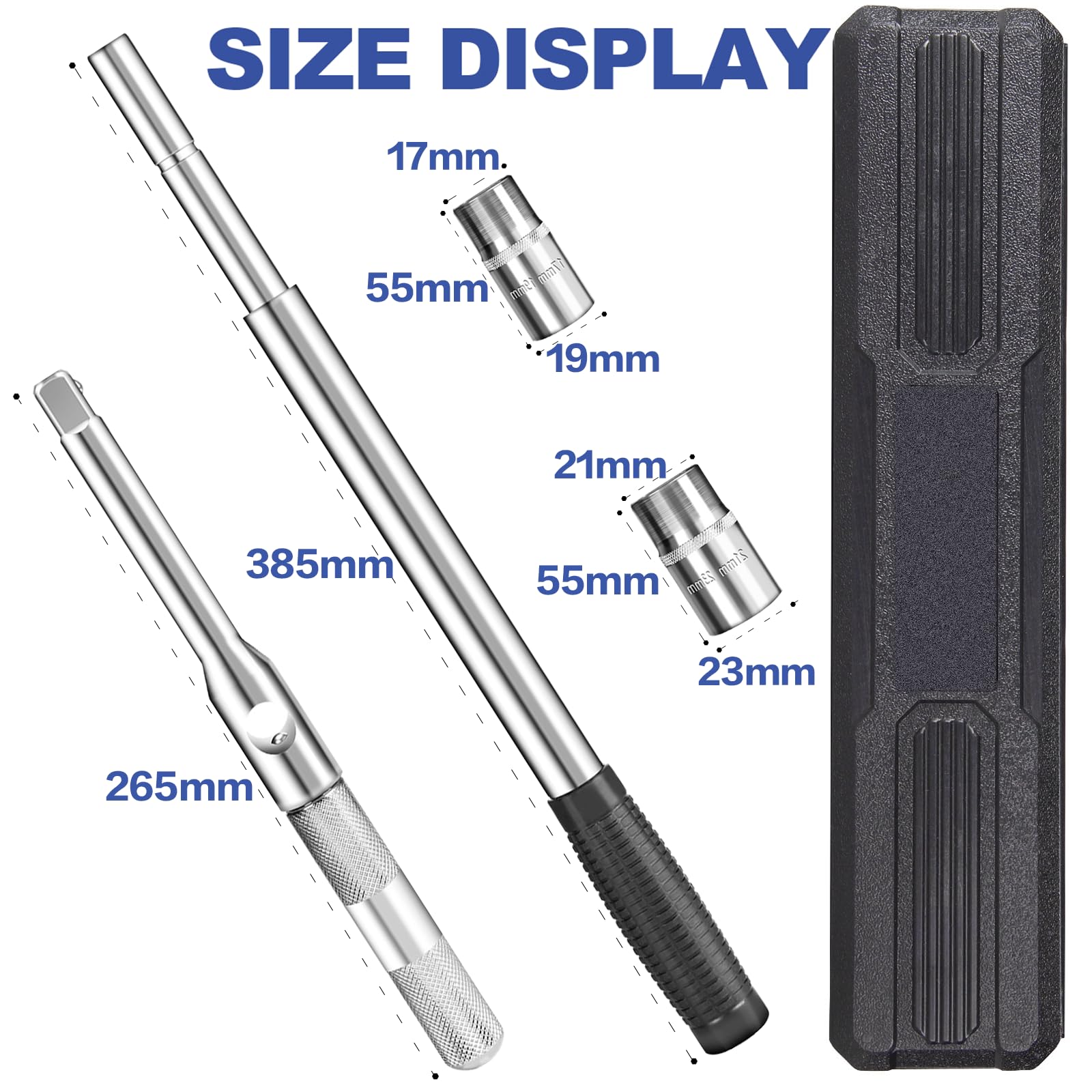 BCJCLTS extended telescoping handle delivering extra leverage for easier loosening