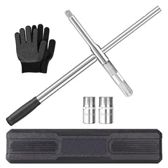 BCJCLTS front view of 4-way lug wrench showing complete tool and balance benefit
