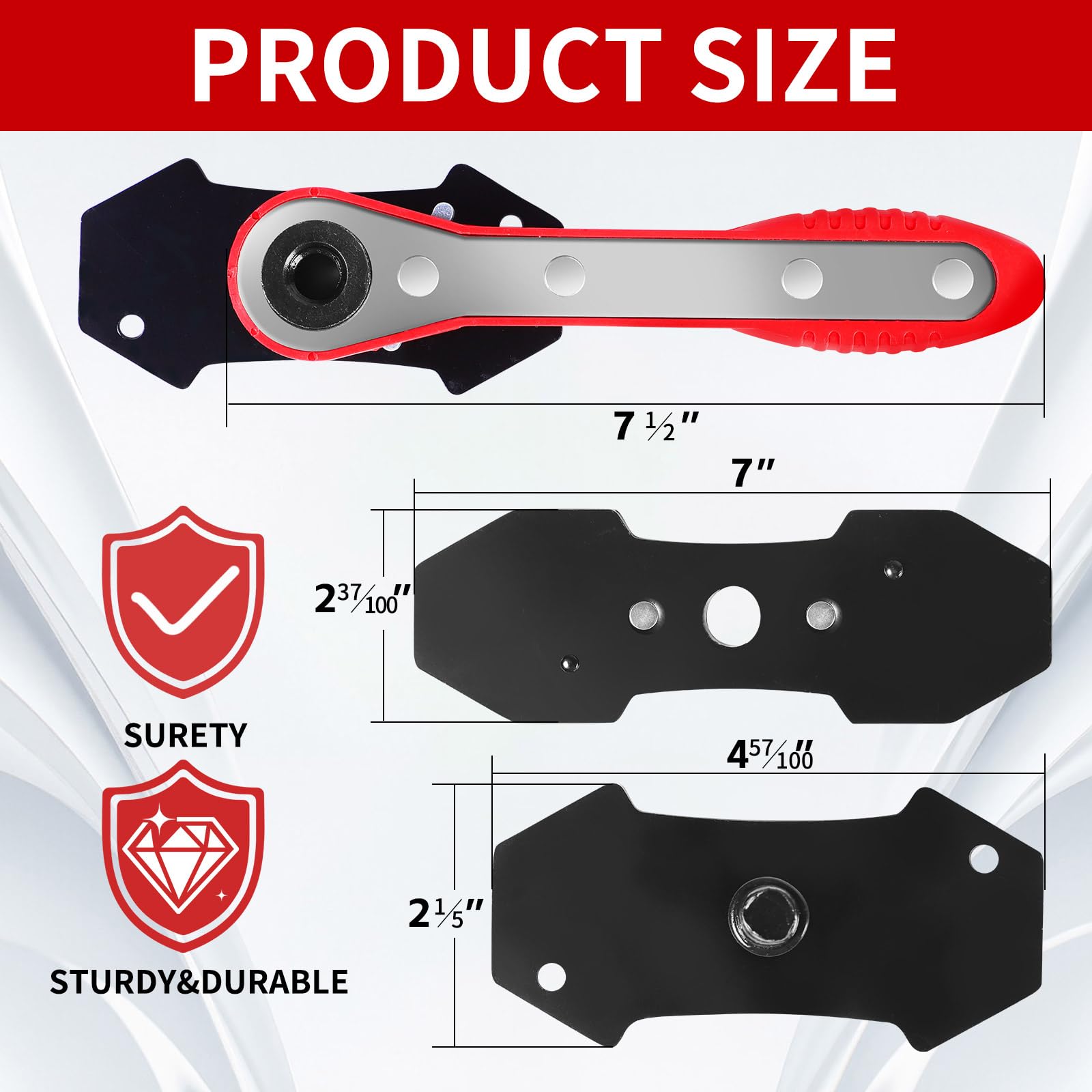 BCJCLTS tool positioned at angle inside wheel well to reach tight spaces easily