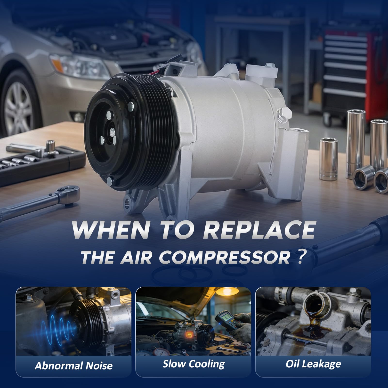 BDELI boxed compressor with warranty card showing certified quality support
