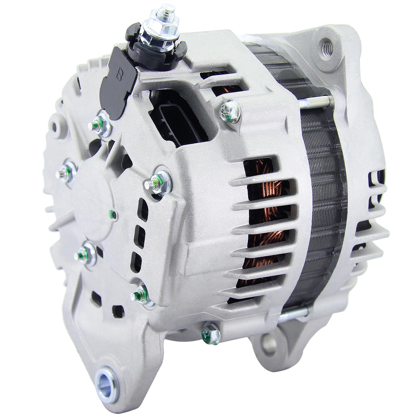 BDELI alternator electrical connector closeup, clear plug alignment for easy install
