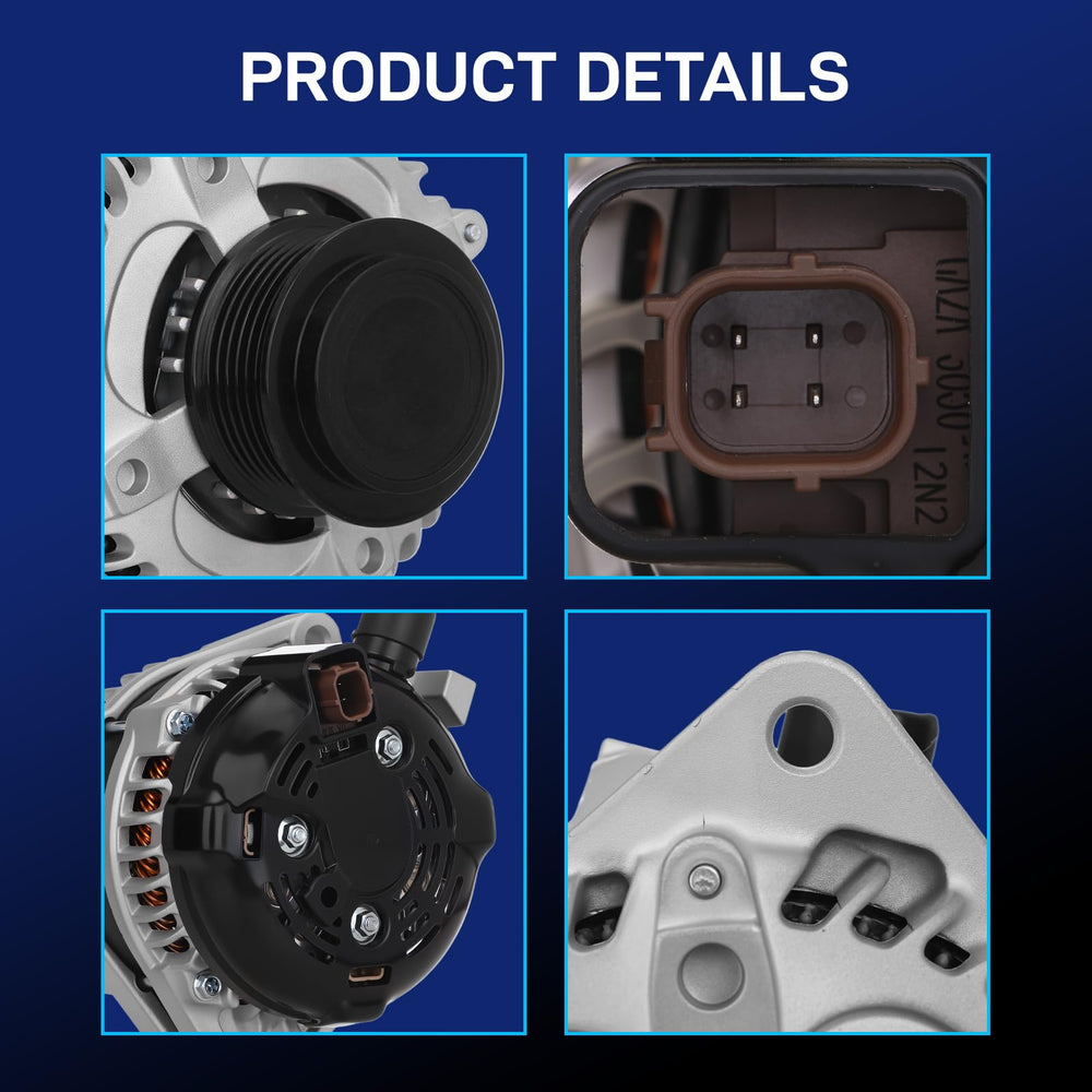 BDELI alternator installed in a Honda Odyssey engine bay demonstrating direct-fit replacement