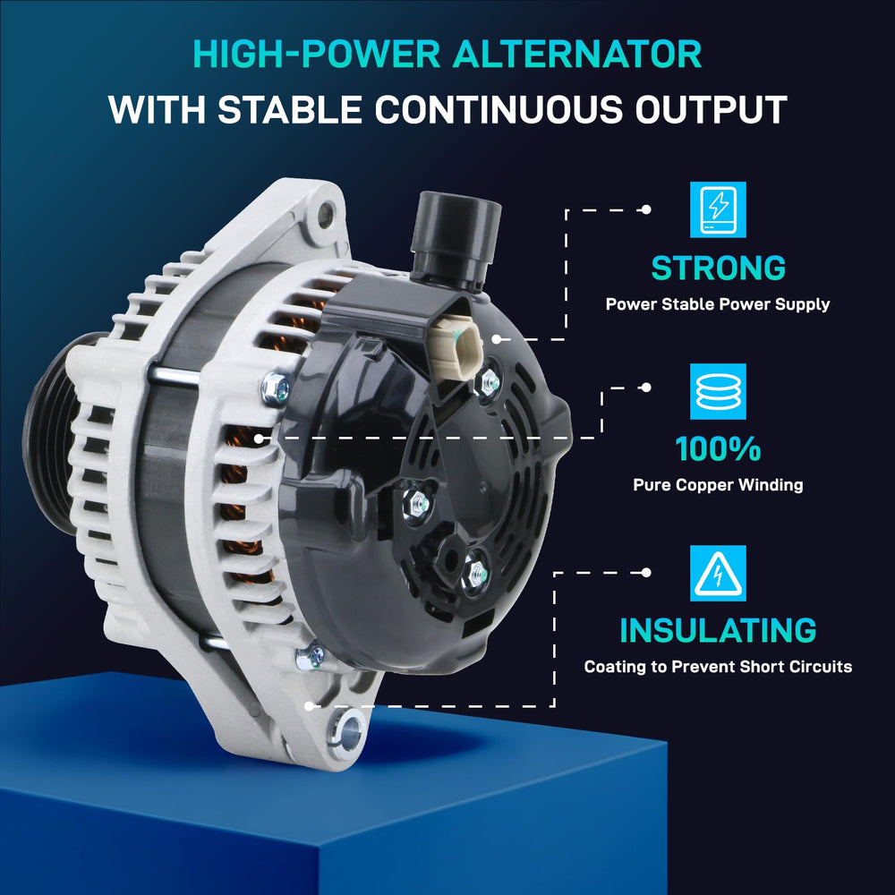 BDELI alternator side mounting points for straightforward bolt alignment