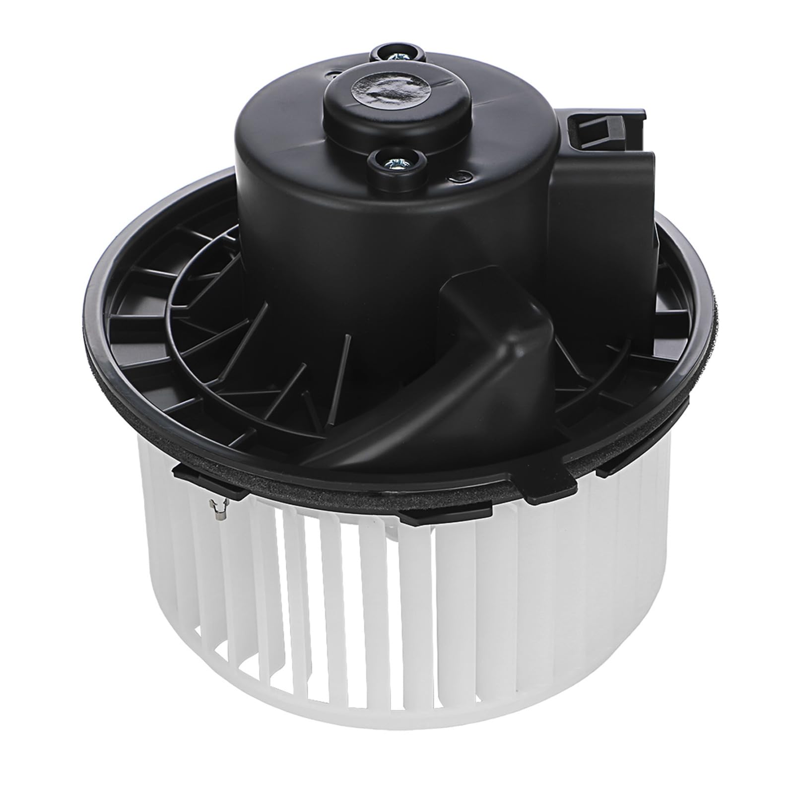 BDELI front HVAC blower motor front view showing housing and mounting for easy replacement