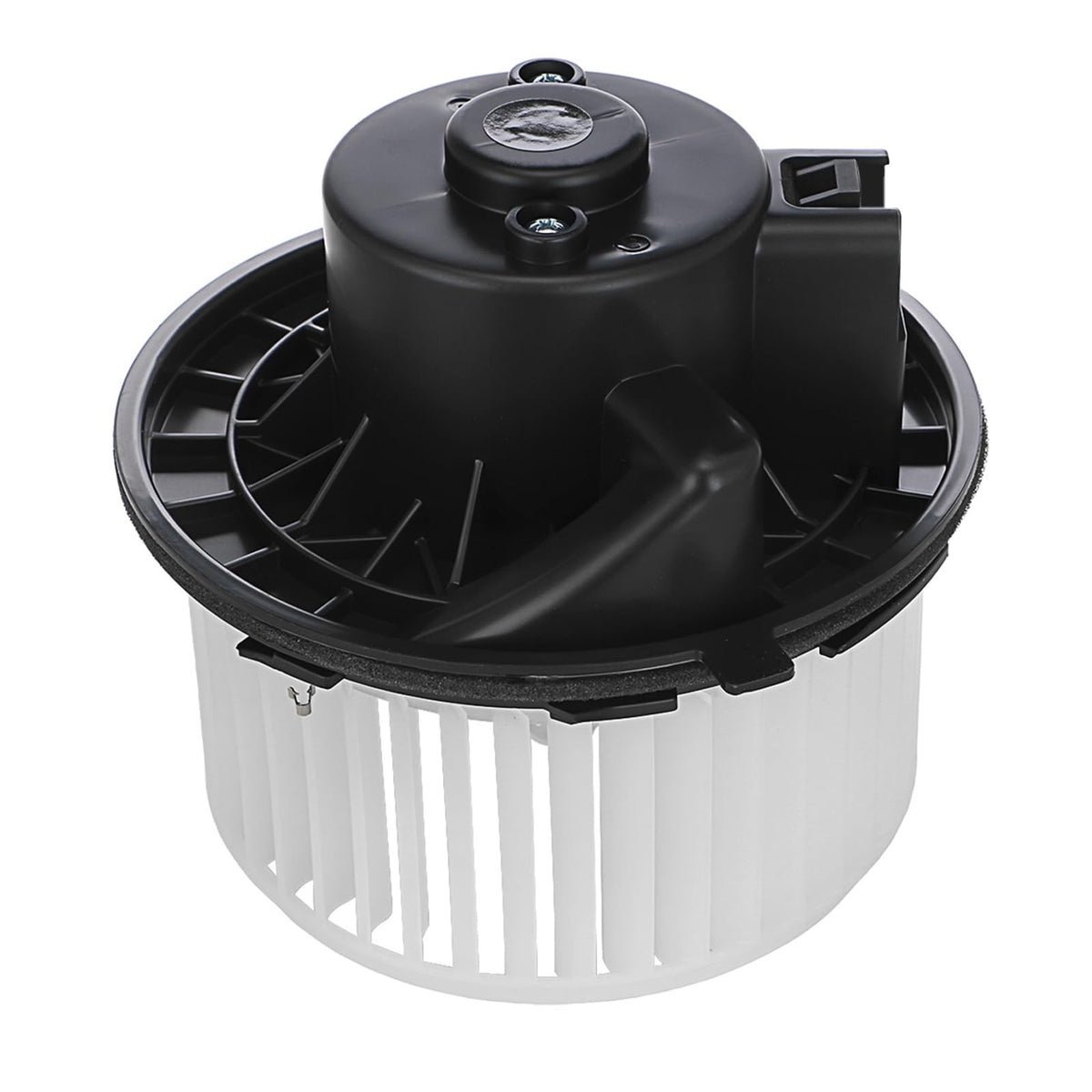 BDELI front HVAC blower motor front view showing housing and mounting for easy replacement
