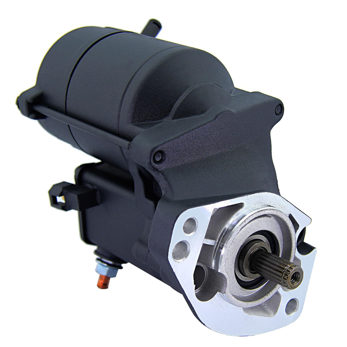 BDELI starter front view showing mounting flange and clean finish for reliable fit