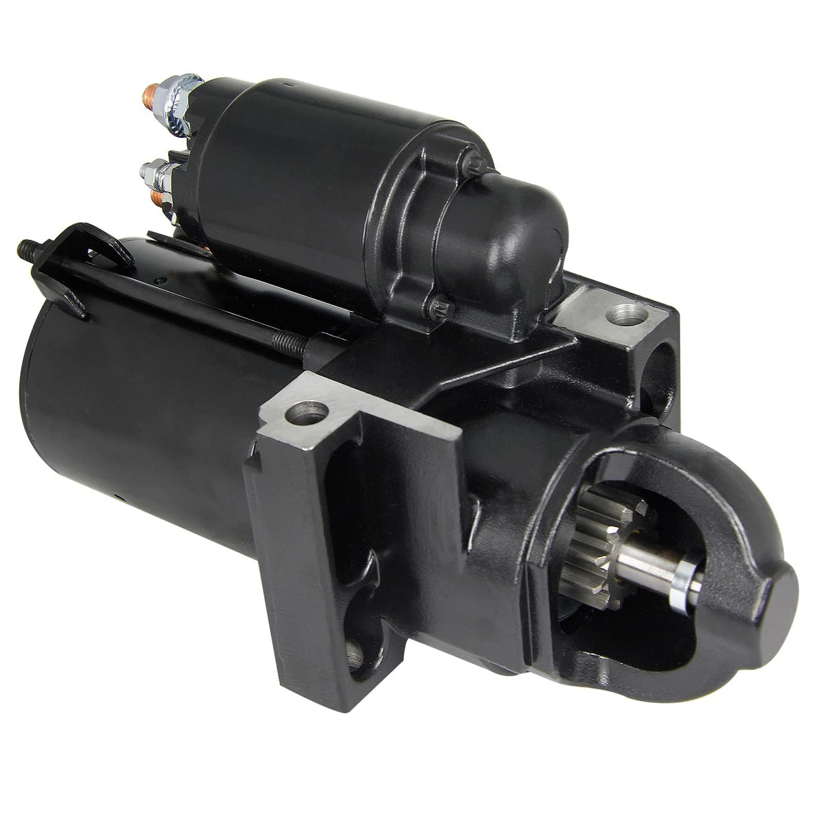 BDELI starter front view showing compact marine-ready design and fitment benefit