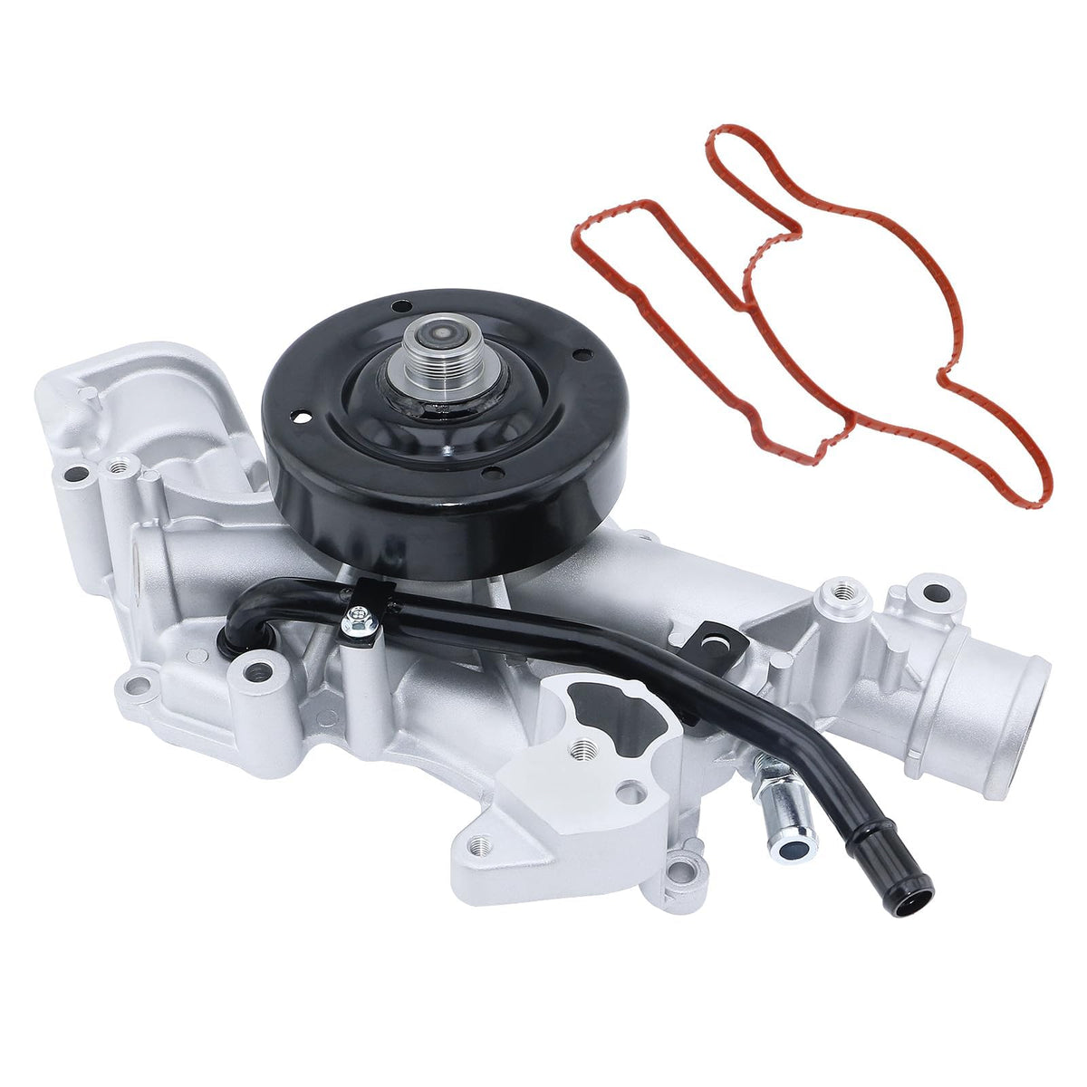 BDELI water pump front view showing mounting points and OE-fit benefit