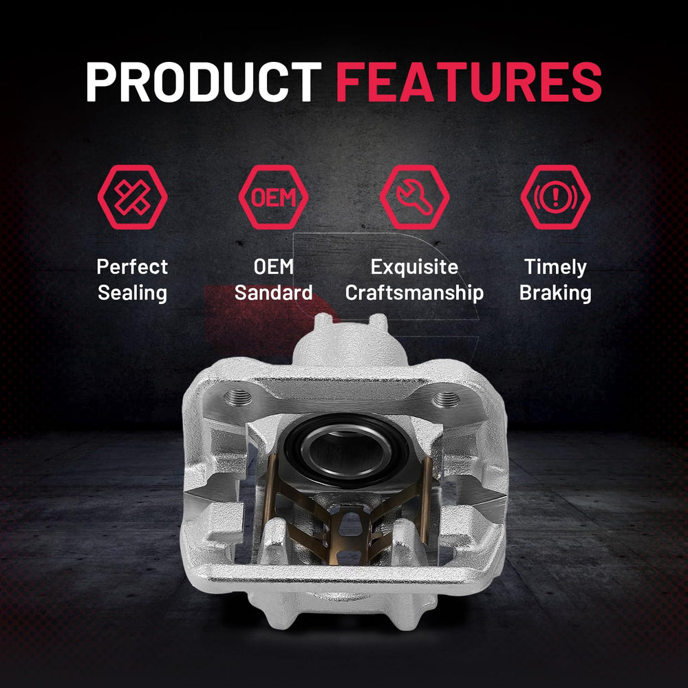 BDFHYK caliper with included hardware to simplify replacement installation