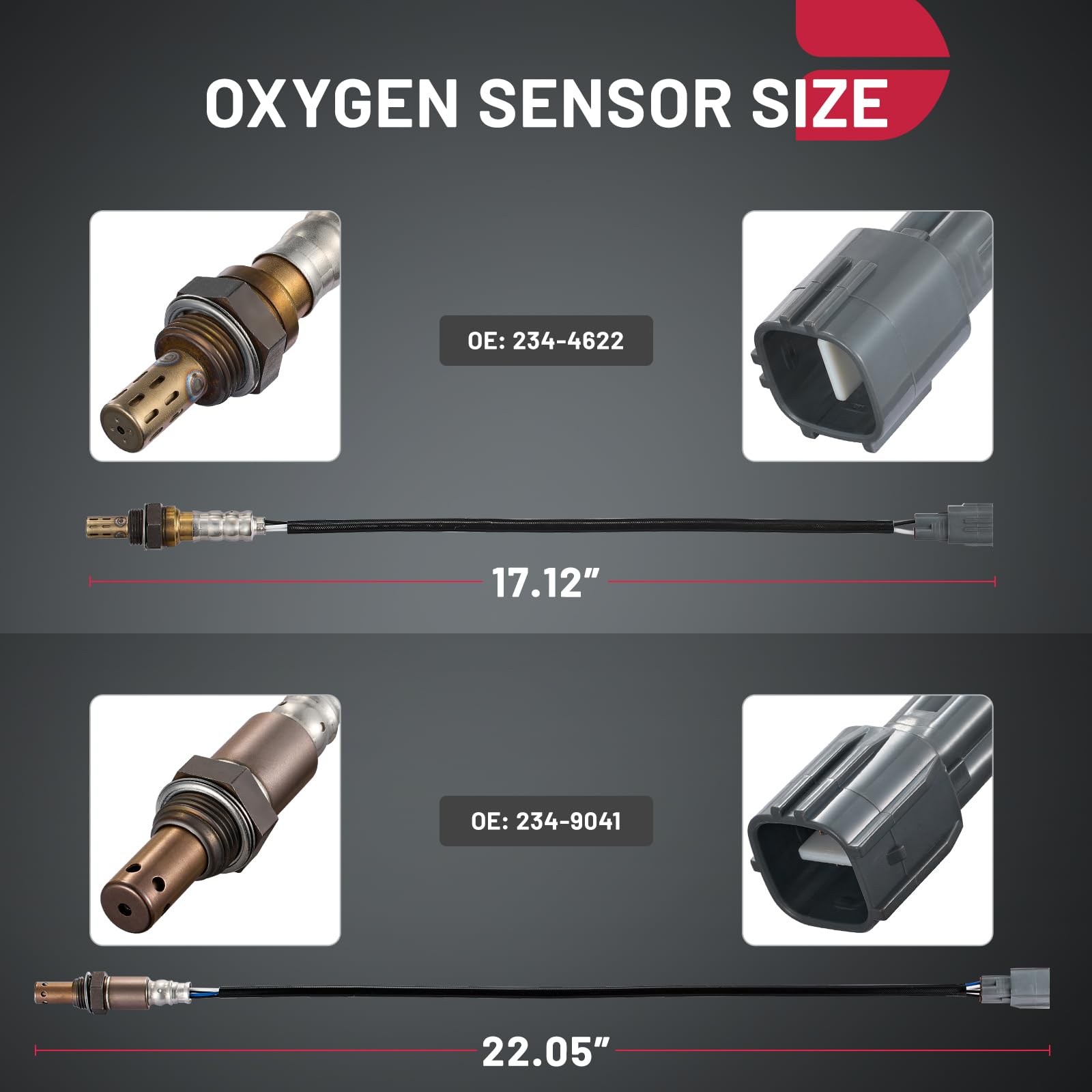 BDFHYK sensor installed under vehicle illustrating correct upstream/downstream placement