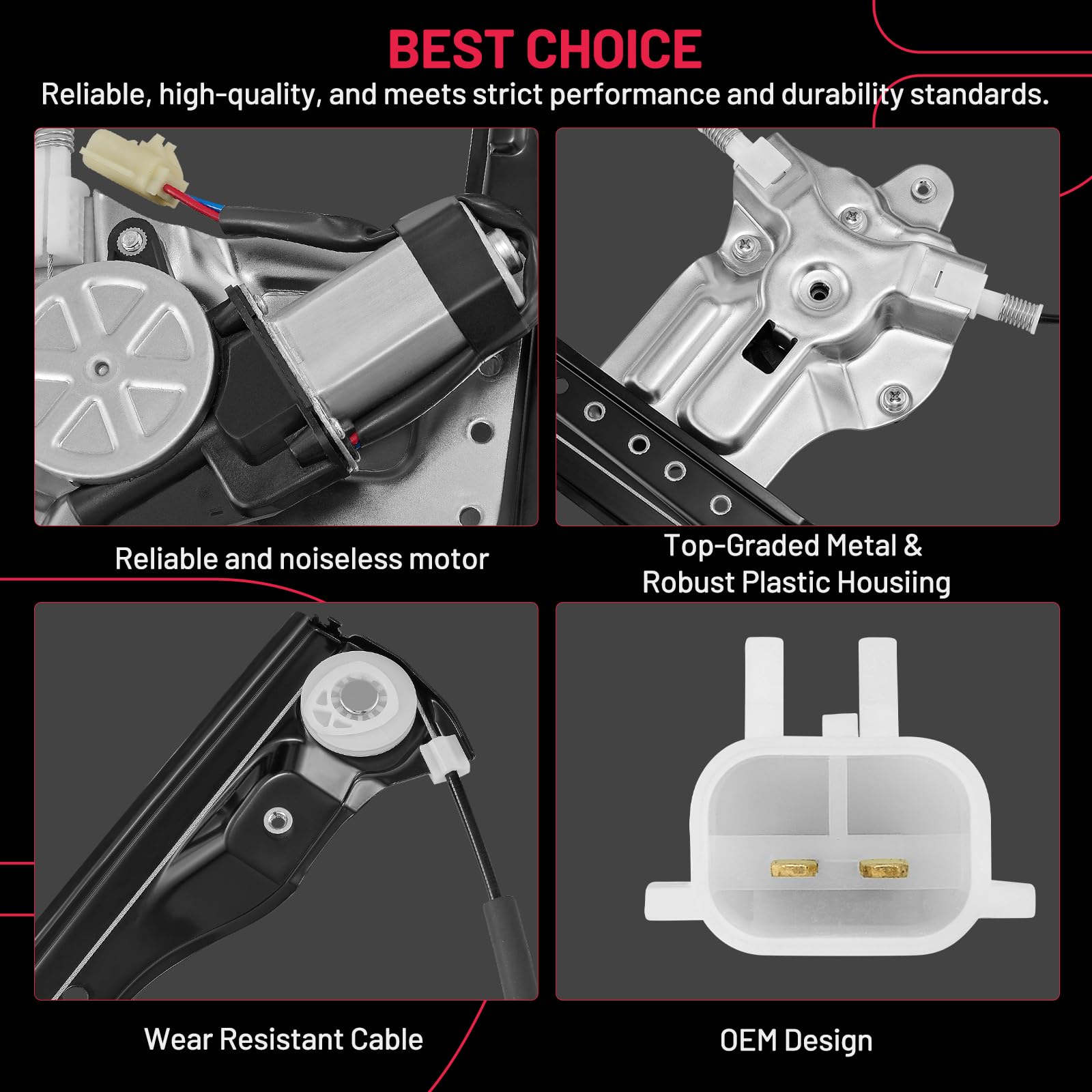 BDFHYK side profile showing bracket and track offering precise alignment and stability