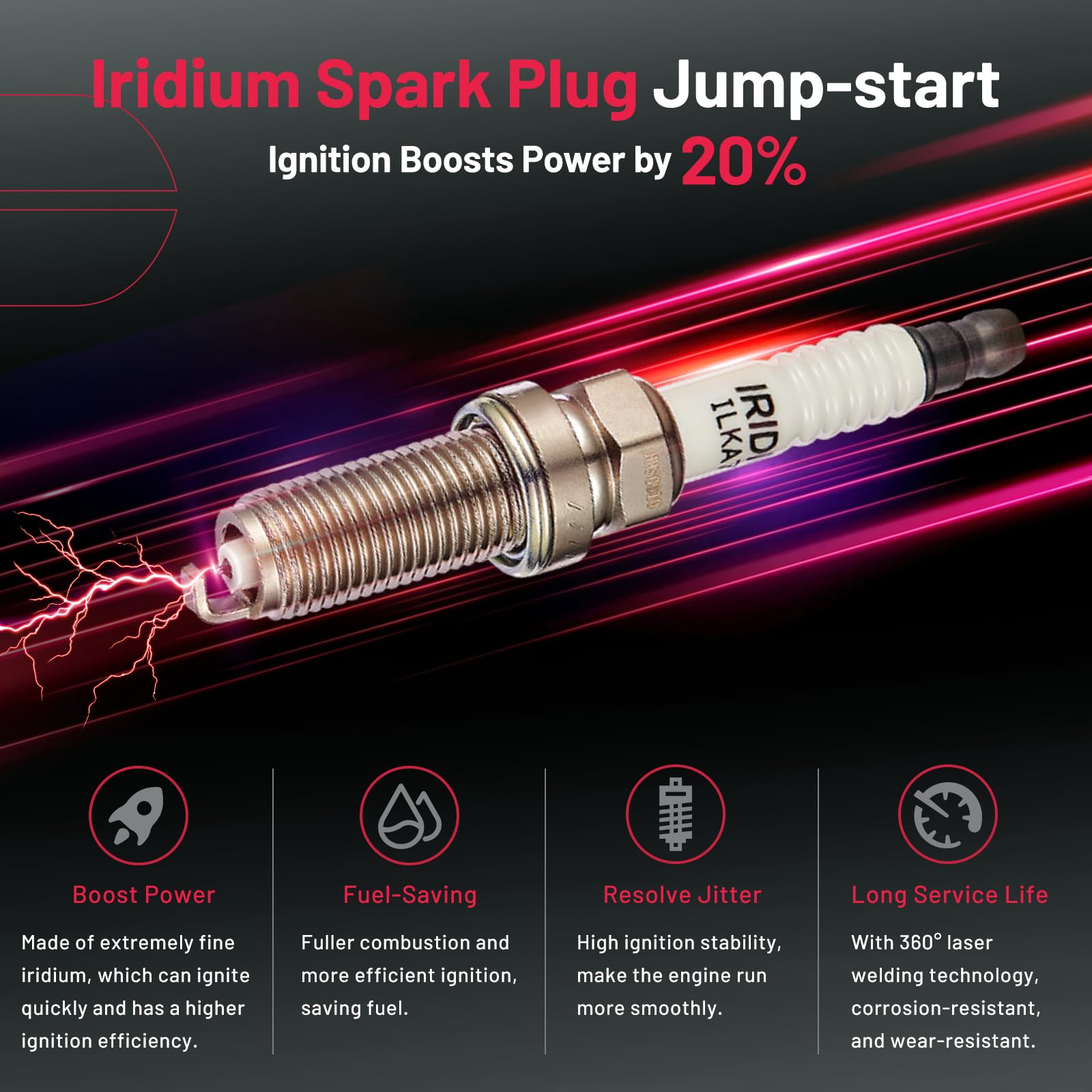 BDFHYK spark plug thread and seat for accurate cylinder sealing