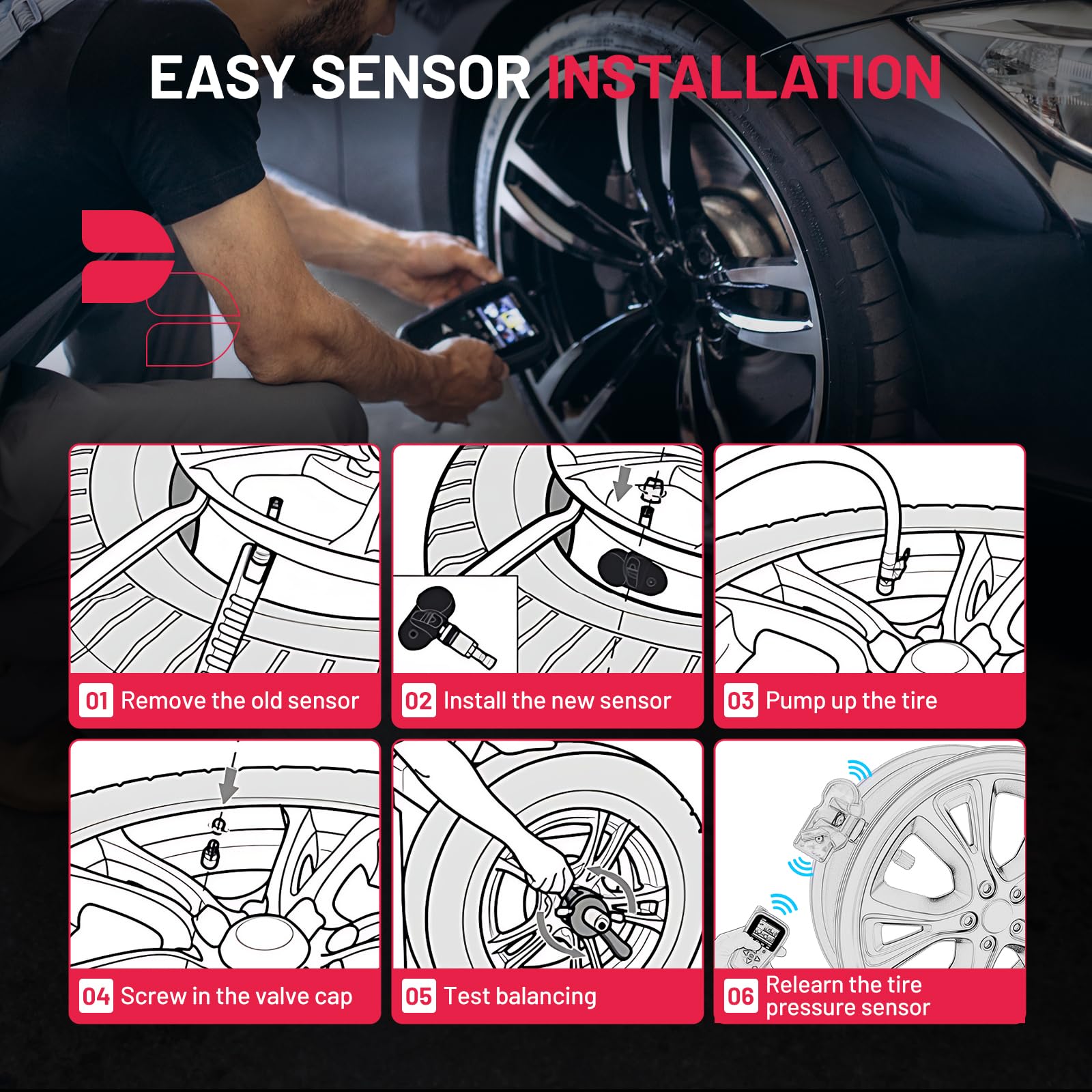 BDFHYK four-pack in garage setting showing ready-to-install convenience