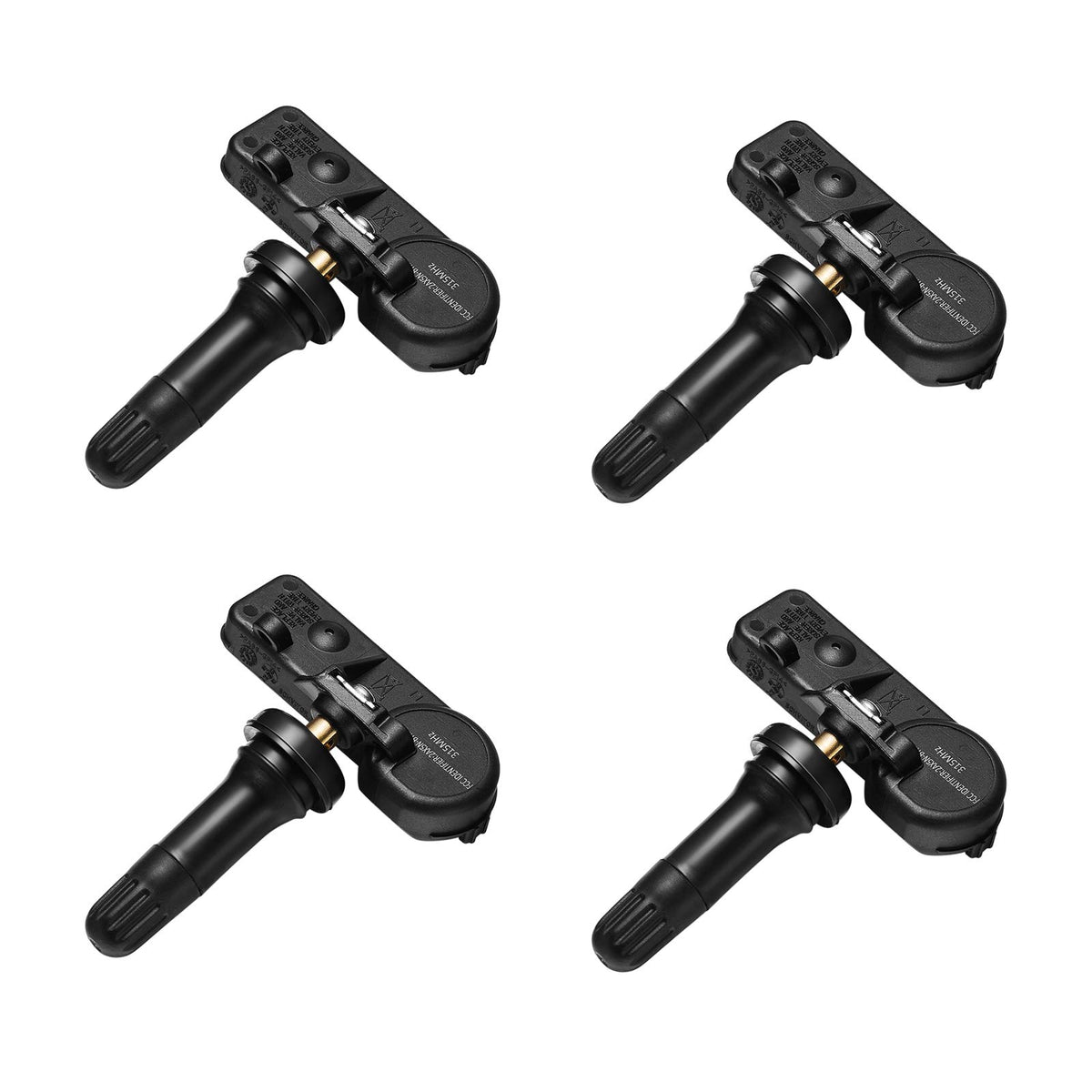 BDFHYK TPMS sensor 4-pack front view showing product and benefits