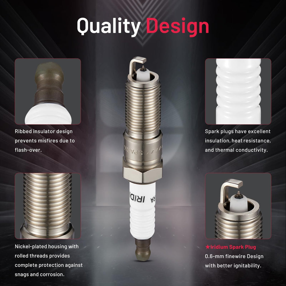 BDFHYK iridium tip detail highlighting fine electrode for longer life and consistent spark
