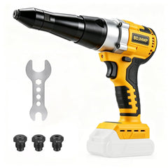 BDJHMP front view showing compact rivet gun for cordless convenience