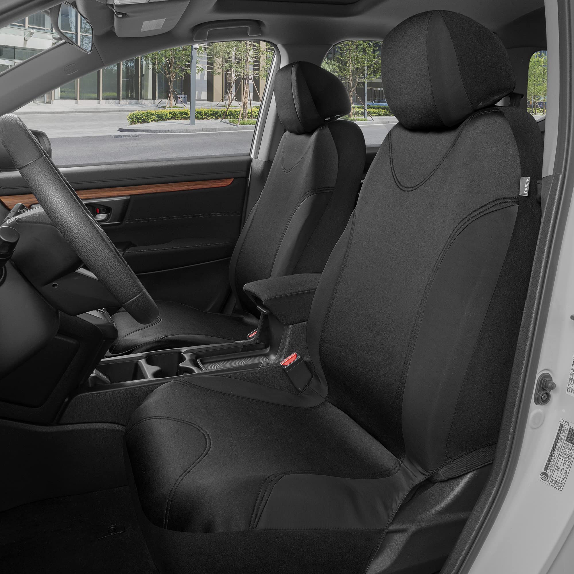 BDK headrest covers closeup matching set for coordinated look