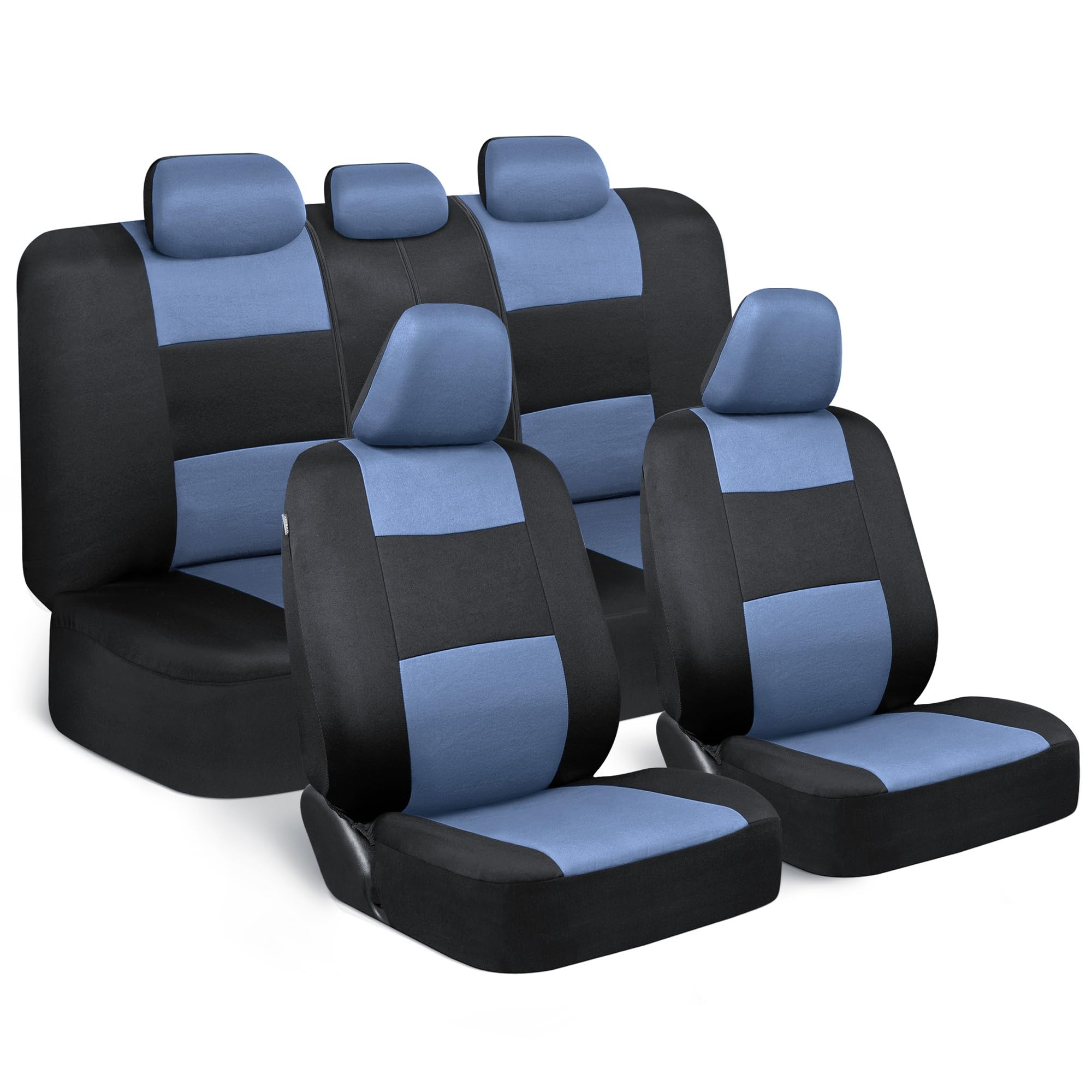 BDK front seat covers full view showing clean protection and style