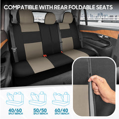 BDK headrest covers shown in light beige providing cohesive style