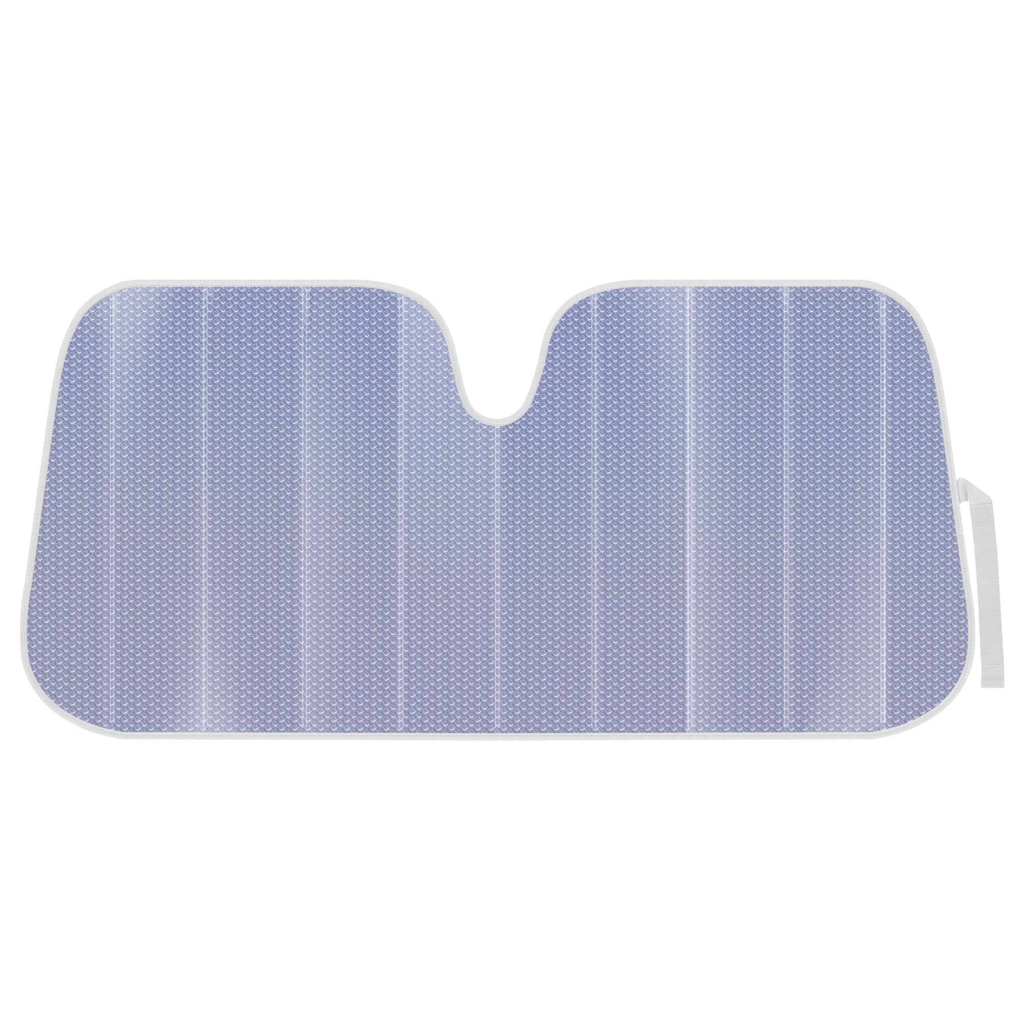 BDK front view of lavender shine sunshade blocking sunlight and heat