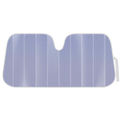 BDK front view of lavender shine sunshade blocking sunlight and heat
