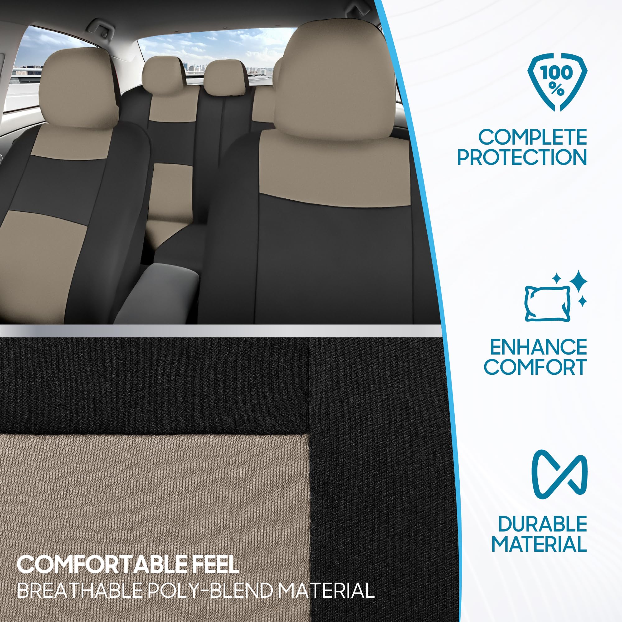 BDK breathable poly texture close-up for all-season comfort