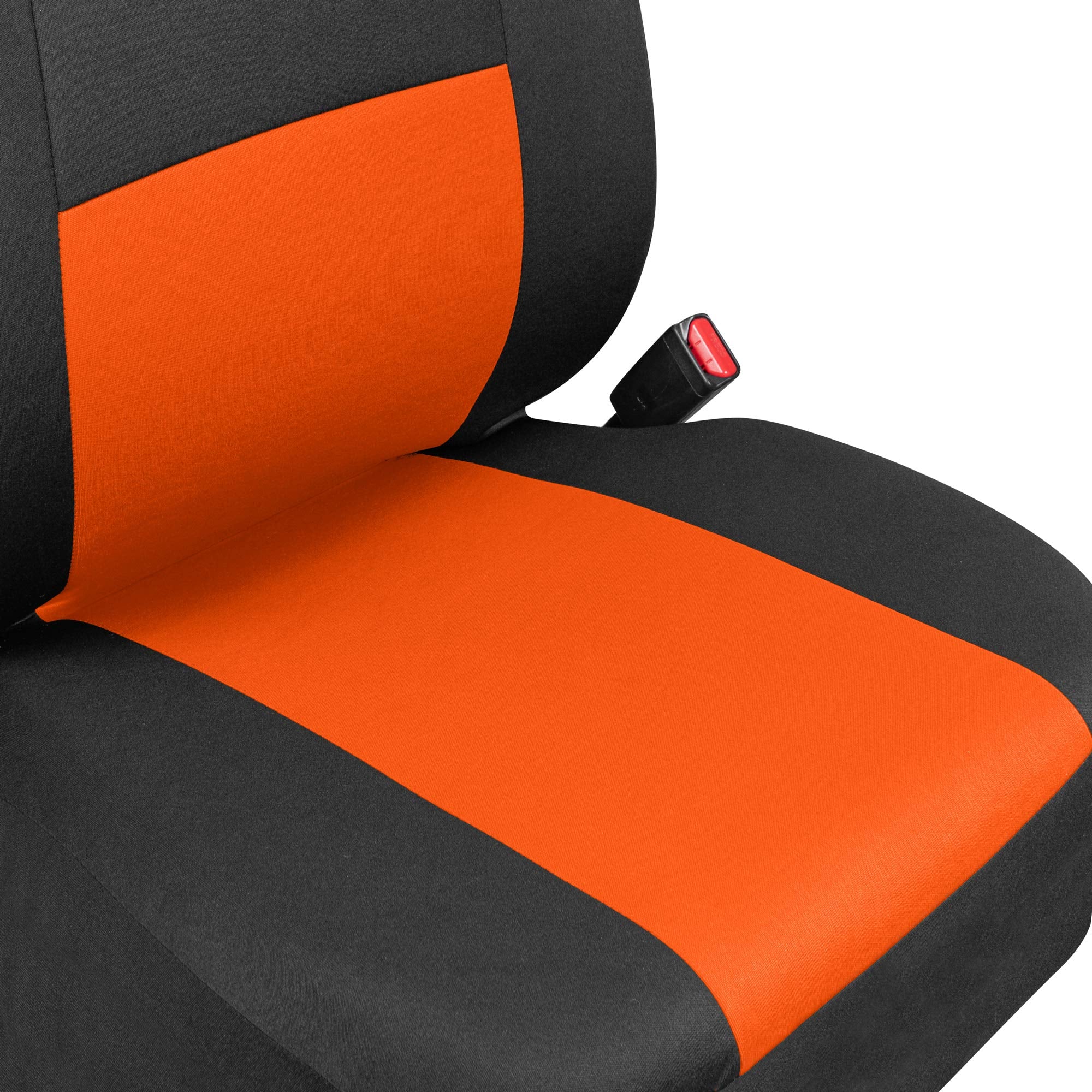 BDK seat covers installed in SUV lifestyle scene showing comfort and style