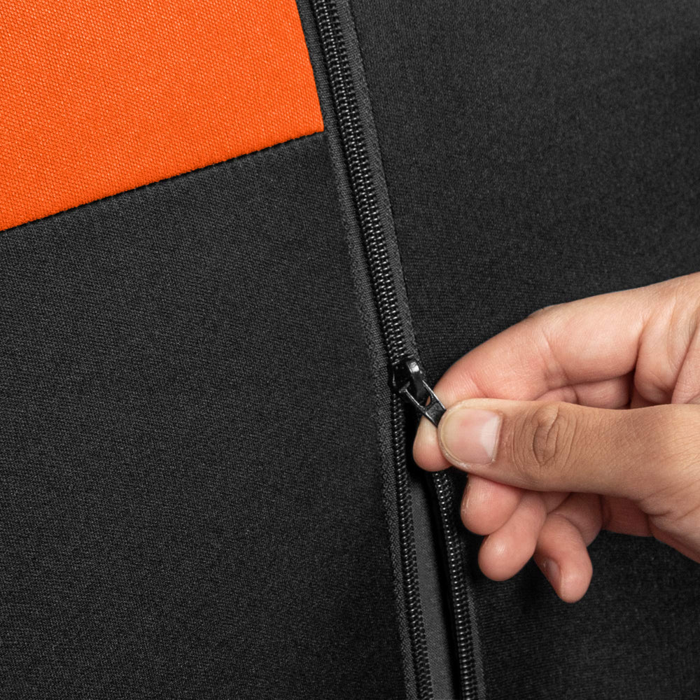 BDK seat cover with measuring tape showing scale and compatibility guidance